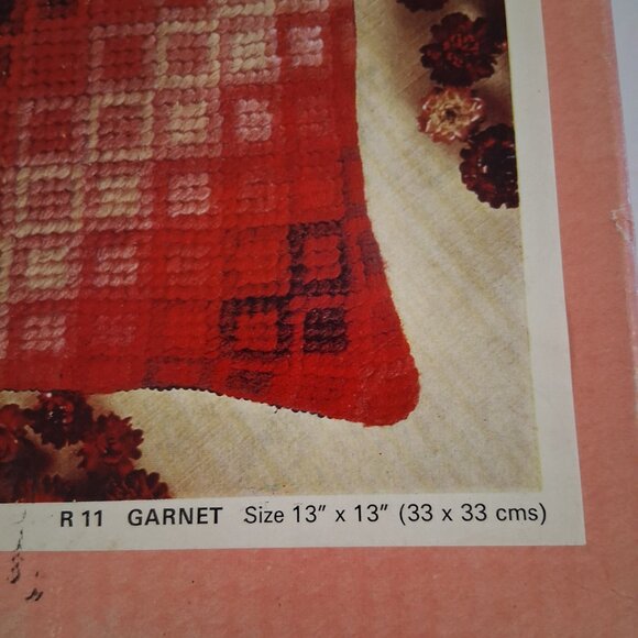 Vintage Penelope Needlepoint Kit Quick Tapestry 13"x13" Pillow Cover UK Unused - Picture 5 of 6